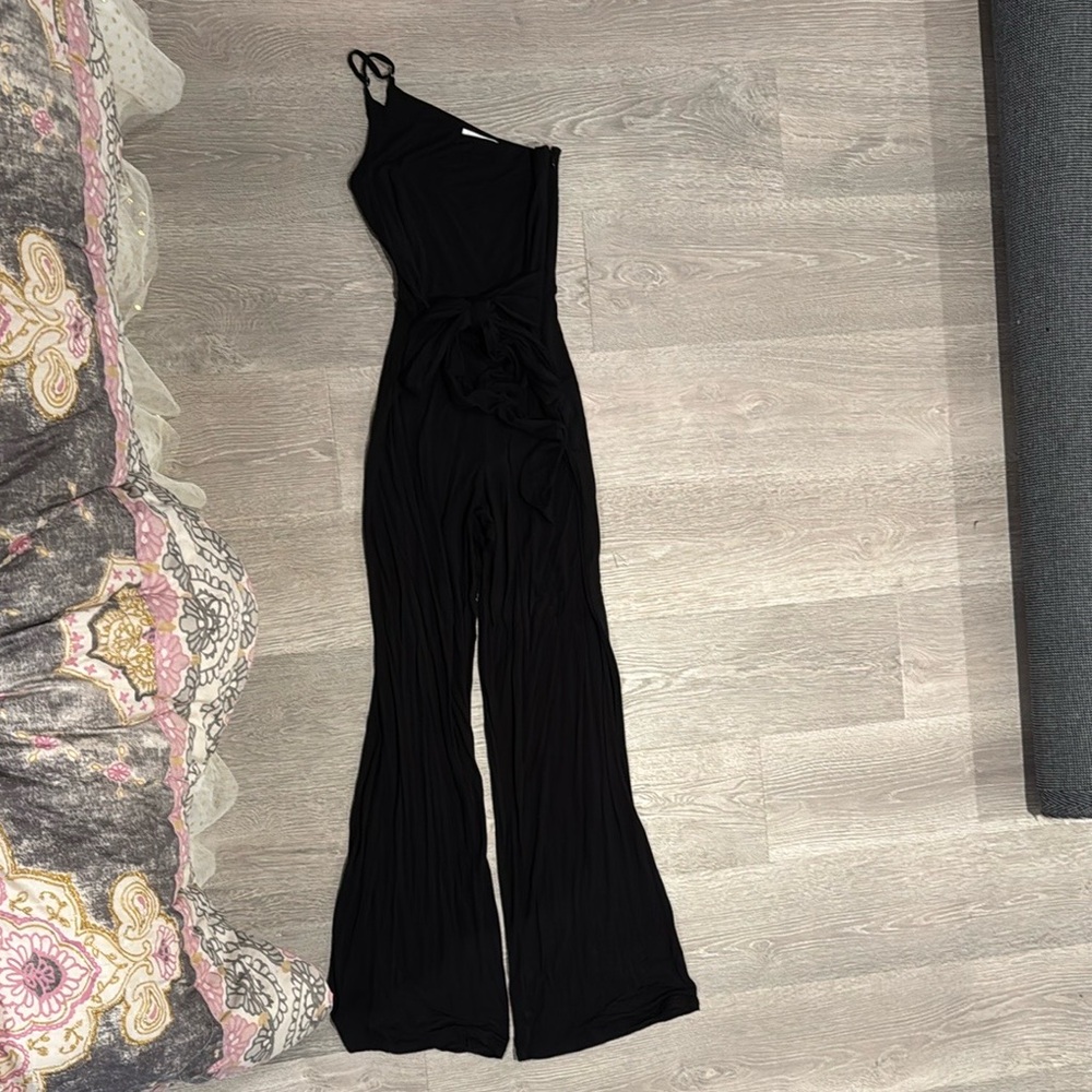 Lovers + Friends Black Sleek Jumpsuit